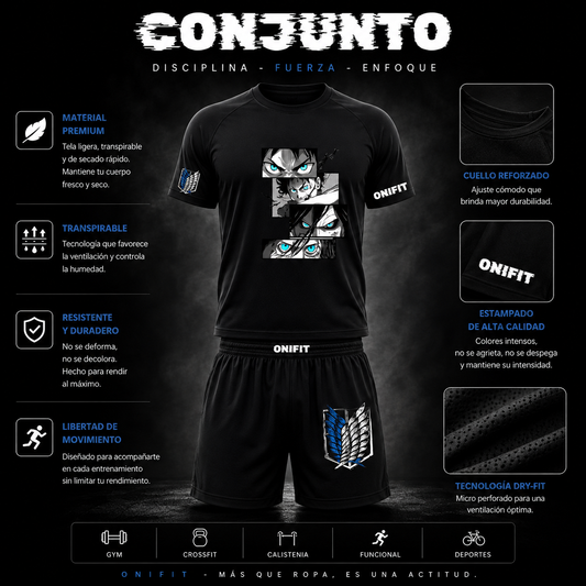 CONJUNTO SHORT SHINGEKIN